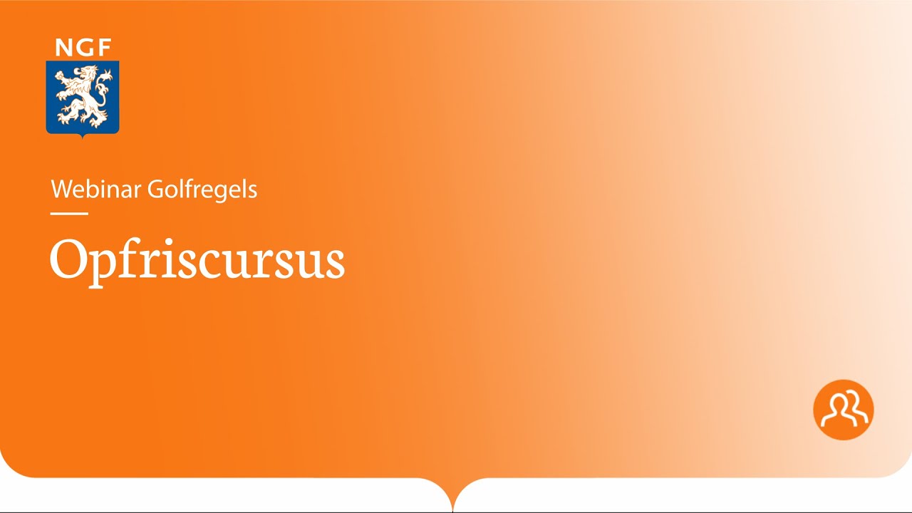 Webinar over de golfregels