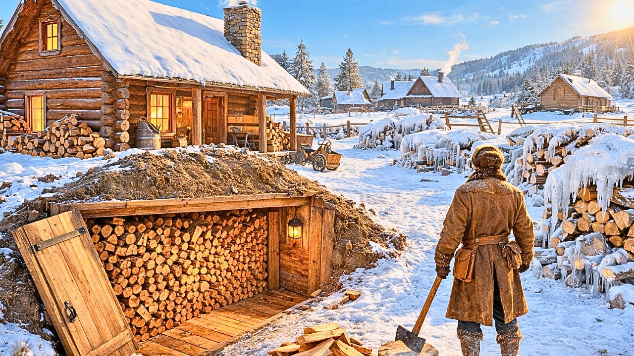 Everyone Laughed When He Buried His Woodpile — Until Every Other Man's Firewood Turned to Ice