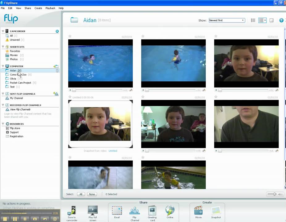 FlipShare Tutorial - Getting Started