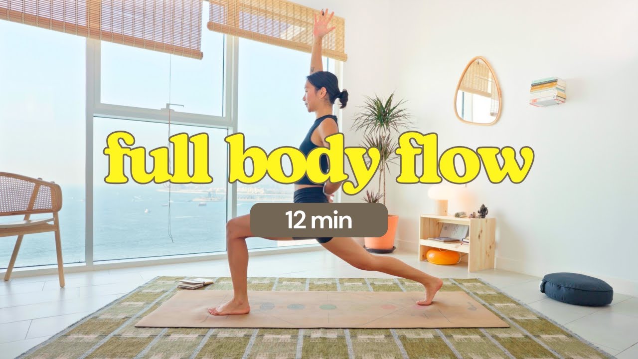 12-Min Full Body Power Yoga Flow | Strong & Energizing