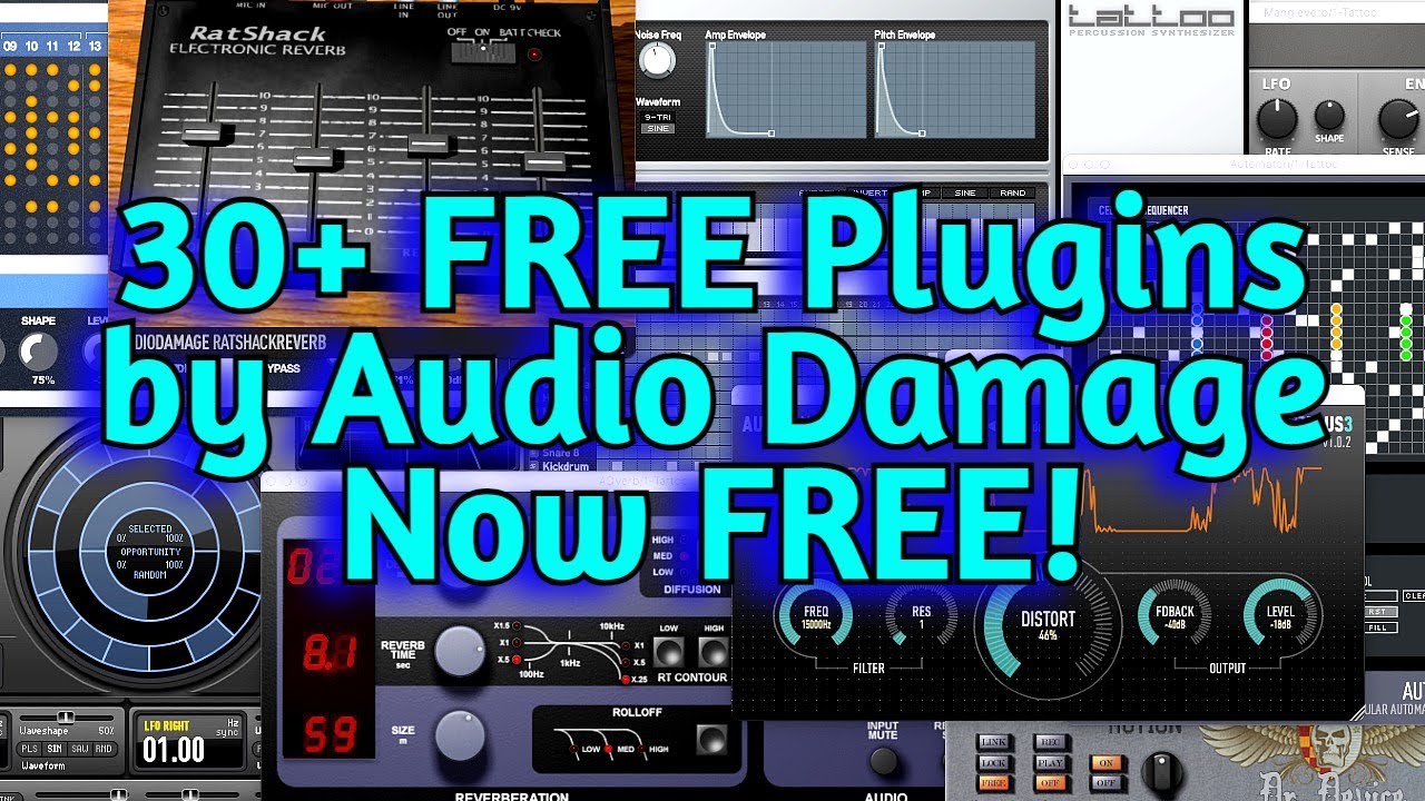 FREE VST Plugins (Effects & Instruments) by Audio Damage For Music Production (w/ Audio Examples)