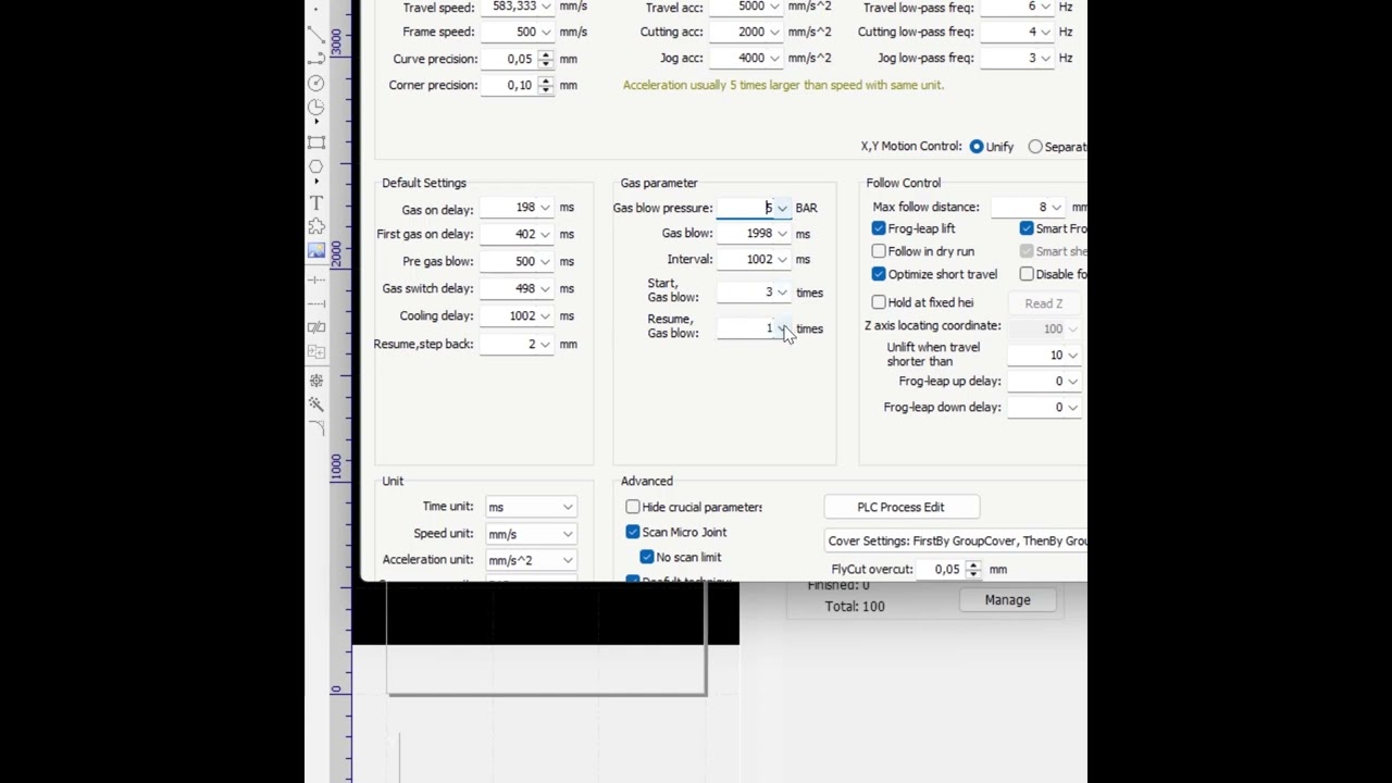 PARAMETRO GLOBALES EN CAPAS CYPCUT