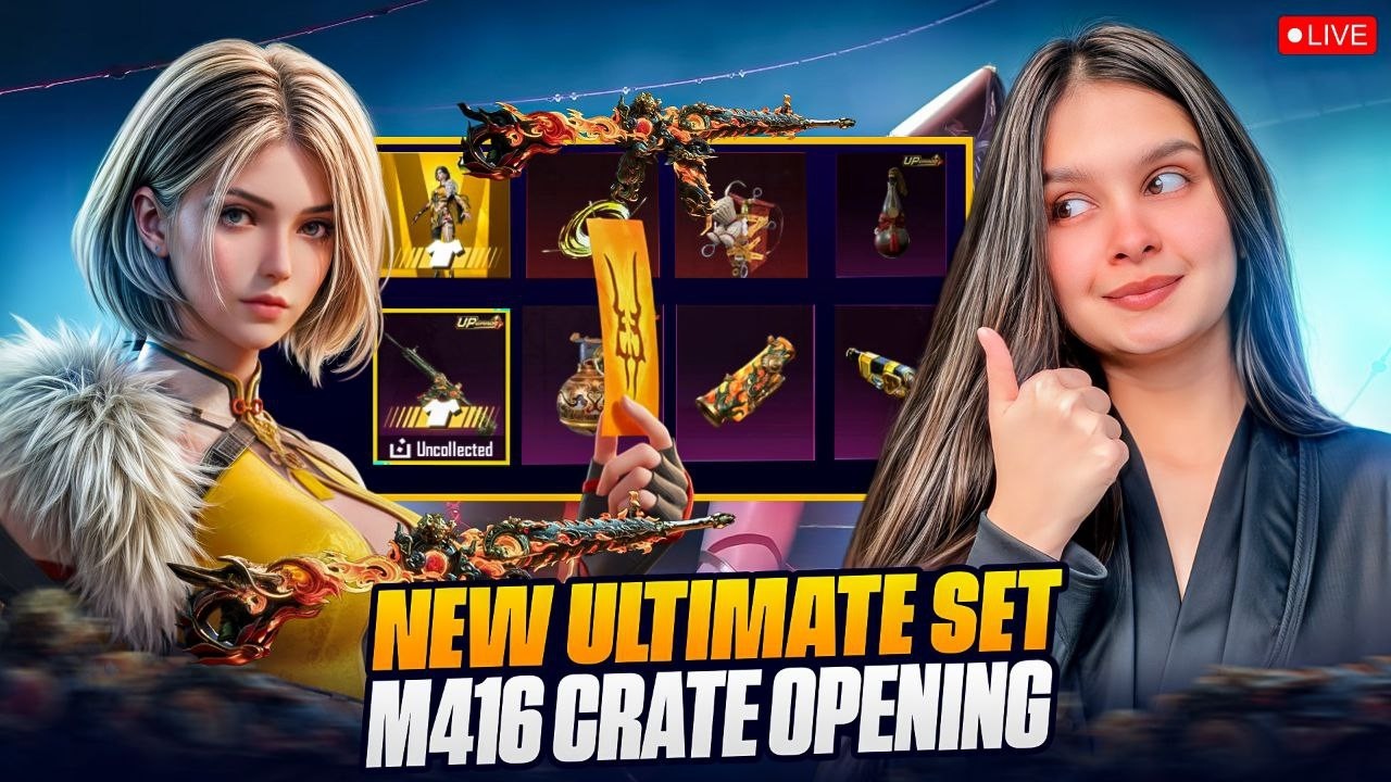 New M416 & Ultimate Set Crate Opening | Sakshi is live