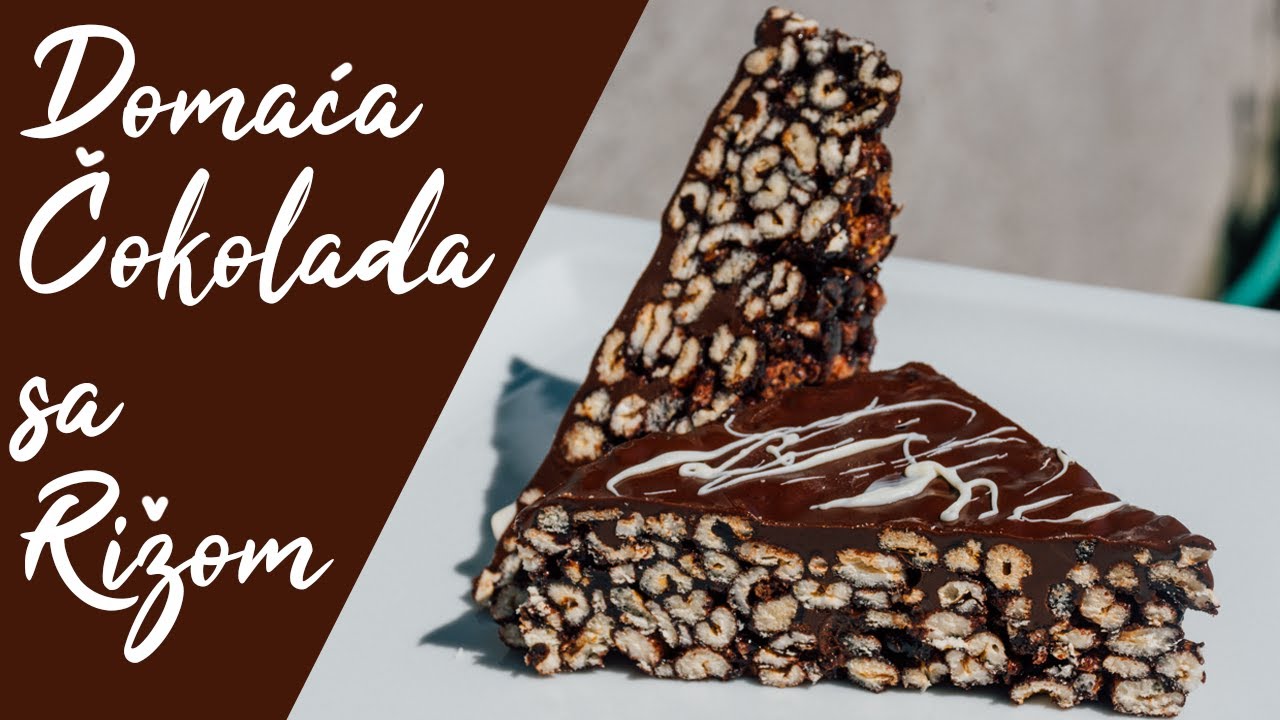BRZA DOMACA POSNA COKOLADA SA RIZOM (PUFFED WHEAT SQUARES)