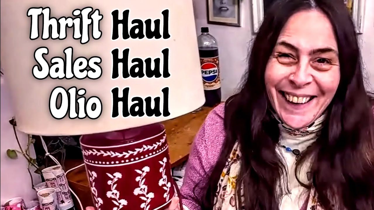Thrift Haul & Olio Vlog | Thrifting Street Finds Frugal Living | Cluttercore & Maximalism