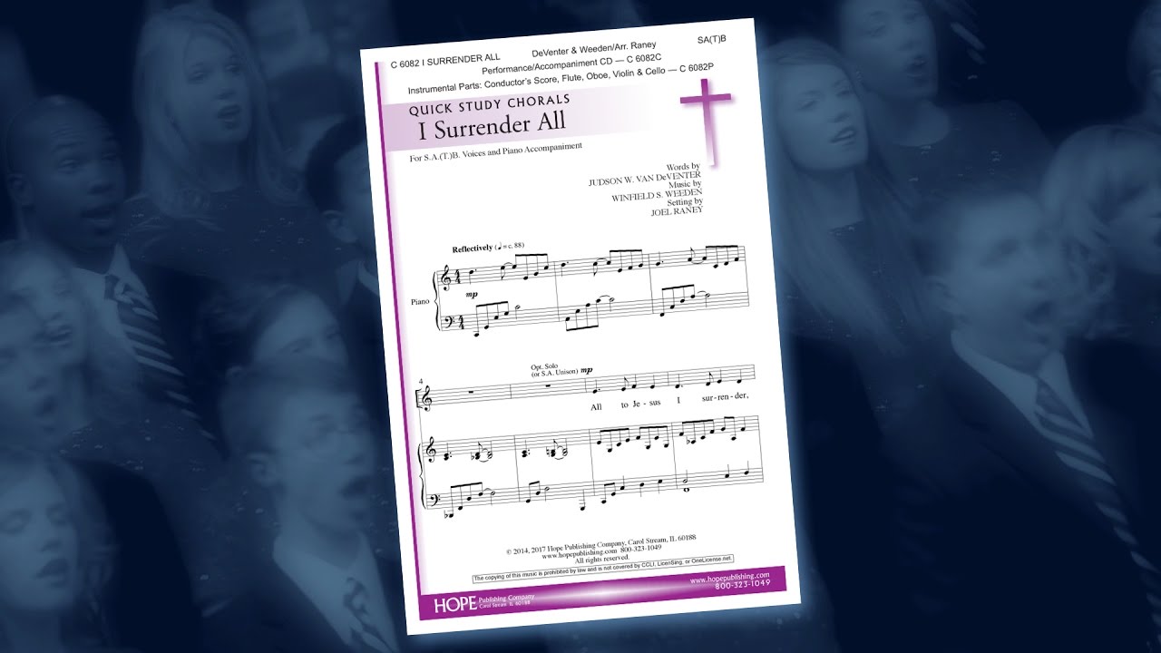 I Surrender All - arr. Joel Raney