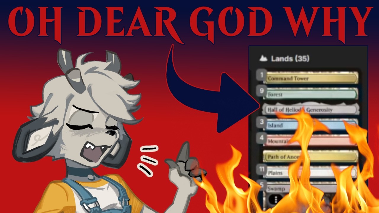 this is probably the worst commander mana base i've ever seen