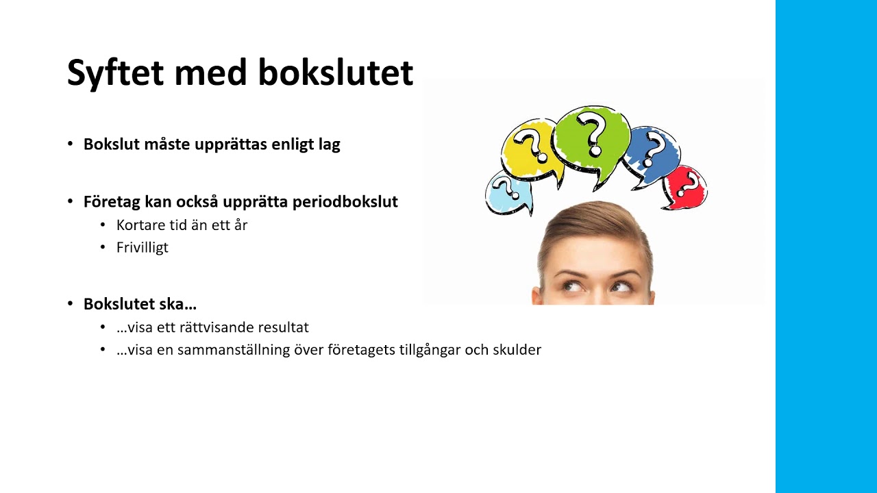 Företagsekonomi 1 - Bokslutsintroduktion