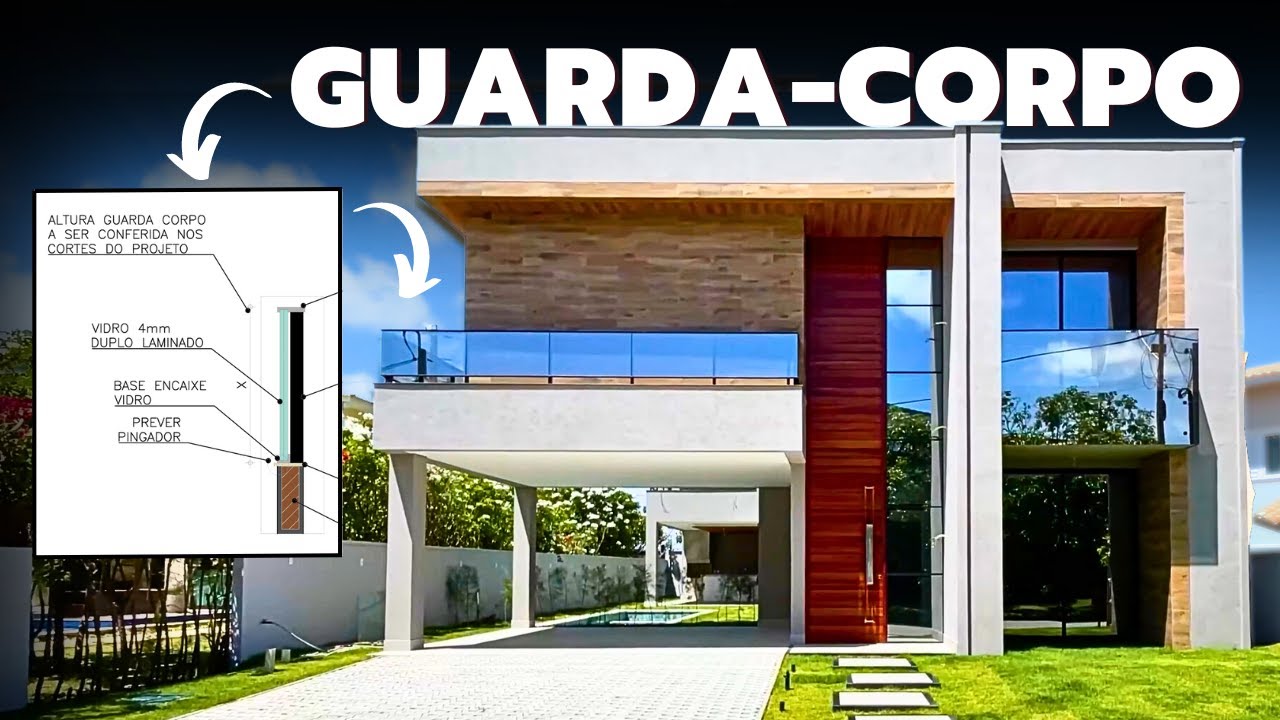 3 TIPOS DE GUARDA-CORPO PARA CASAS MODERNAS: Barato, médio e caro! 💸