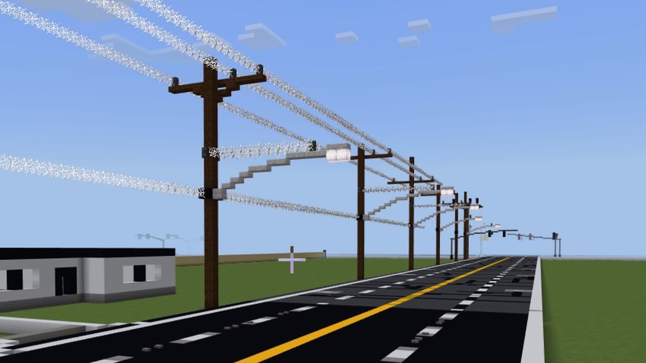 Minecraft: REALISTIC POWER POLES SHOWCASE!