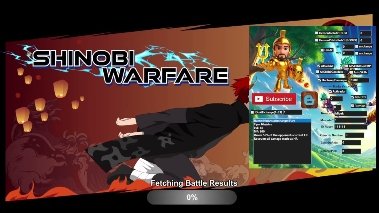 Shinobi Warfare Guia Cheat Engine Steam V1.045