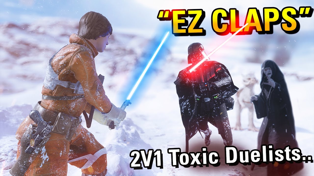 TOXIC PLAYERS IN BATTLEFRONT 2 2V1 & TALK TRASH, THEN...I DESTROYED THEM IN A DUEL! (Battlefront 2)