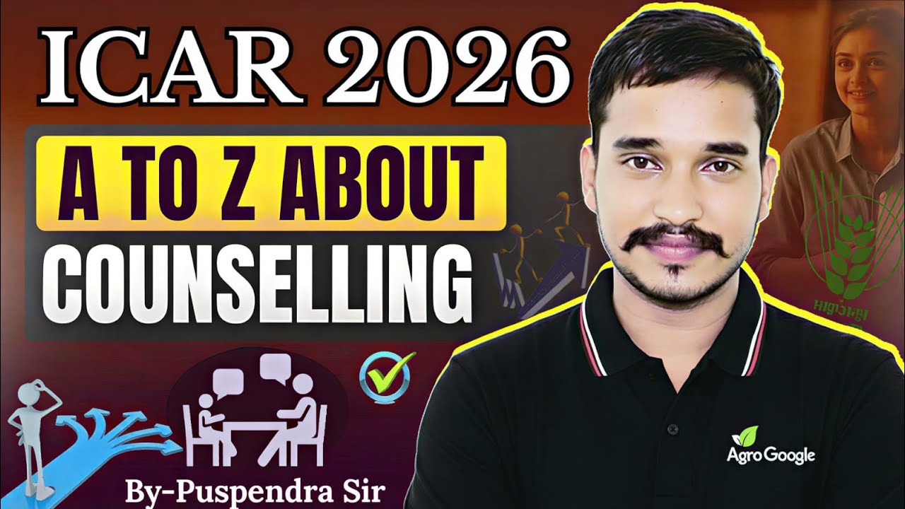 ICAR 2026 Counselling Complete Guide 🔥 | A to Z Process (CUET ICAR UG)