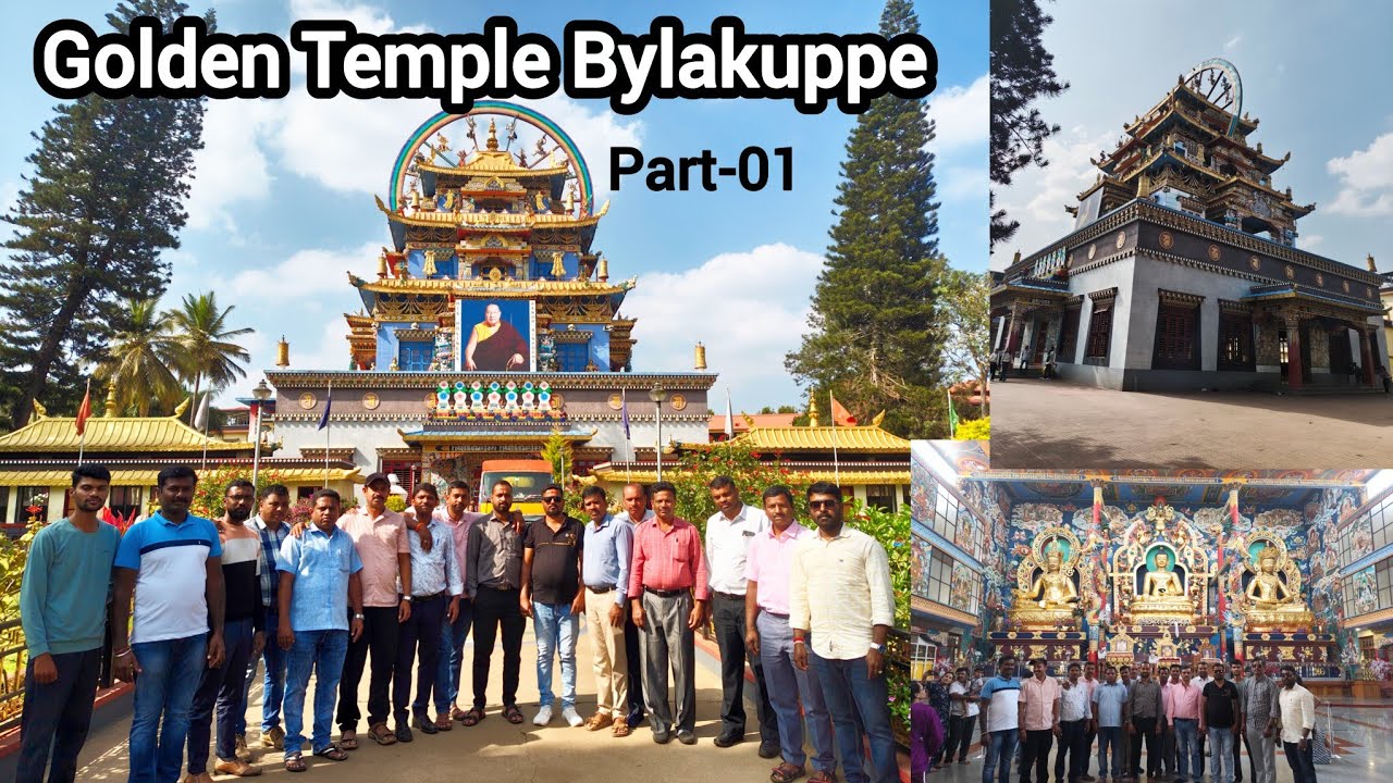 Golden Temple Bylakuppe(Kushalnagar) Coorg Tourist Places||Madikeri Part -01🌿Kannada Travel Vlogs🤗