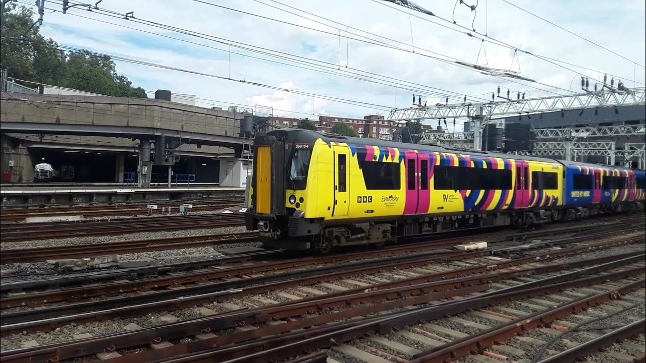 Trains at London Euston. WCML. 07/08/2023.