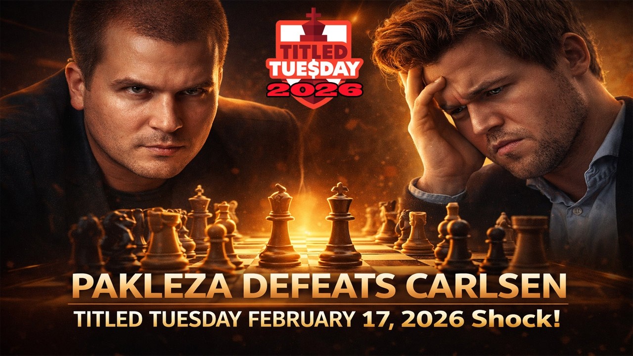 Zbigniew Pakleza Defeats Magnus Carlsen🔹Titled Tuesday February 17, 2026 Shock!