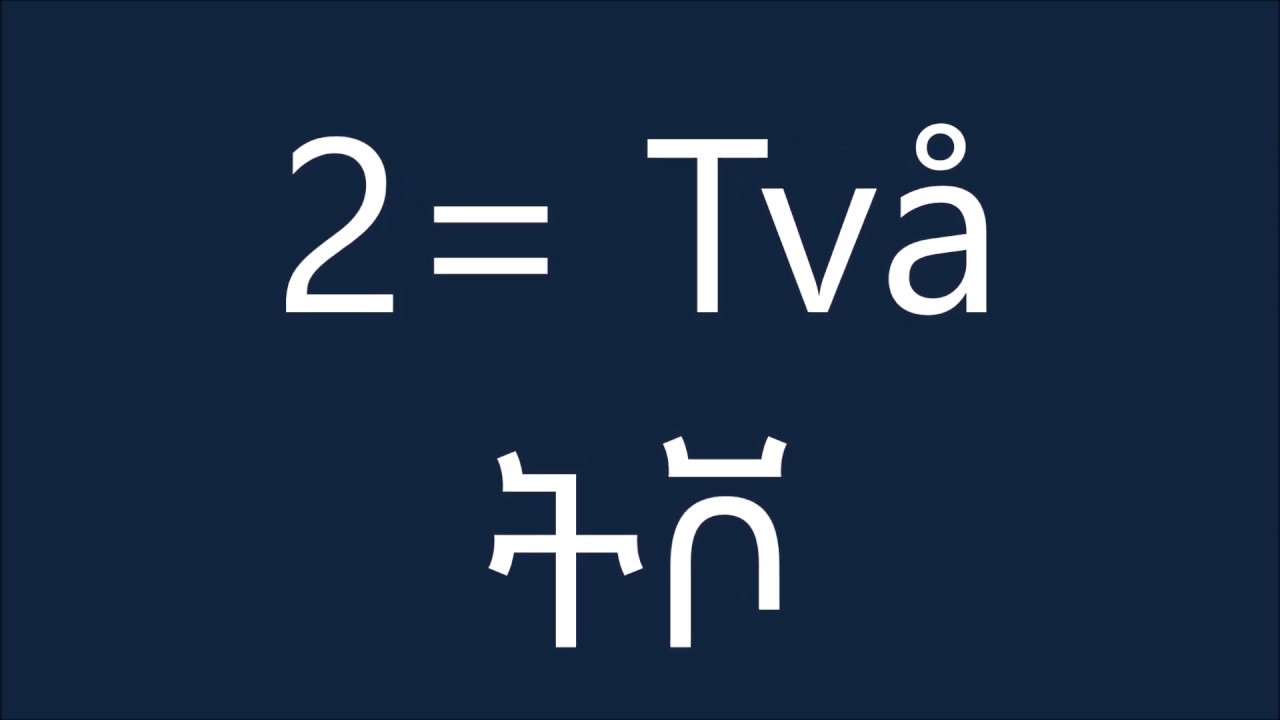 SVENSKA FÖR HABESHA #4 Räkna 0 till 100