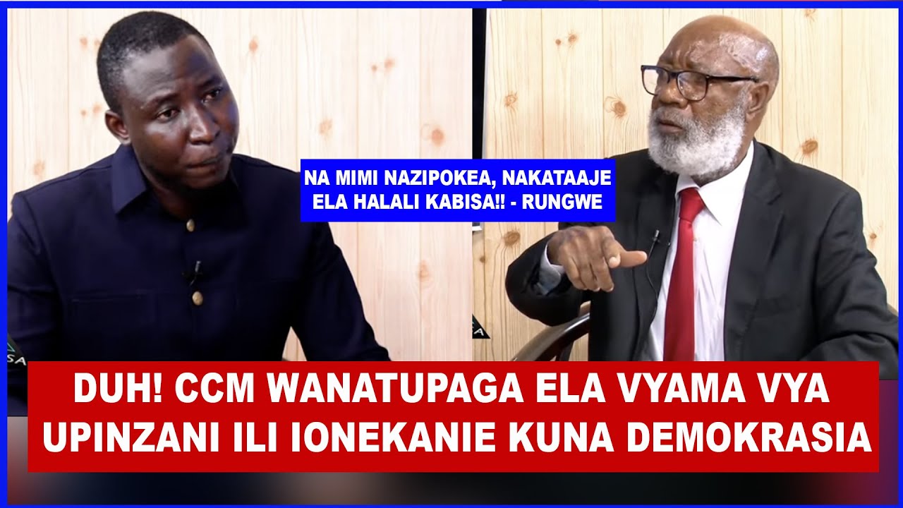 HASHIMU RUNGWE KWENYE 18 ZA ODEMBA, ALIVO FICHUA JINSI WANAVOPEWA ELA ILI IONEKANE KUNA DEMOKRASIA