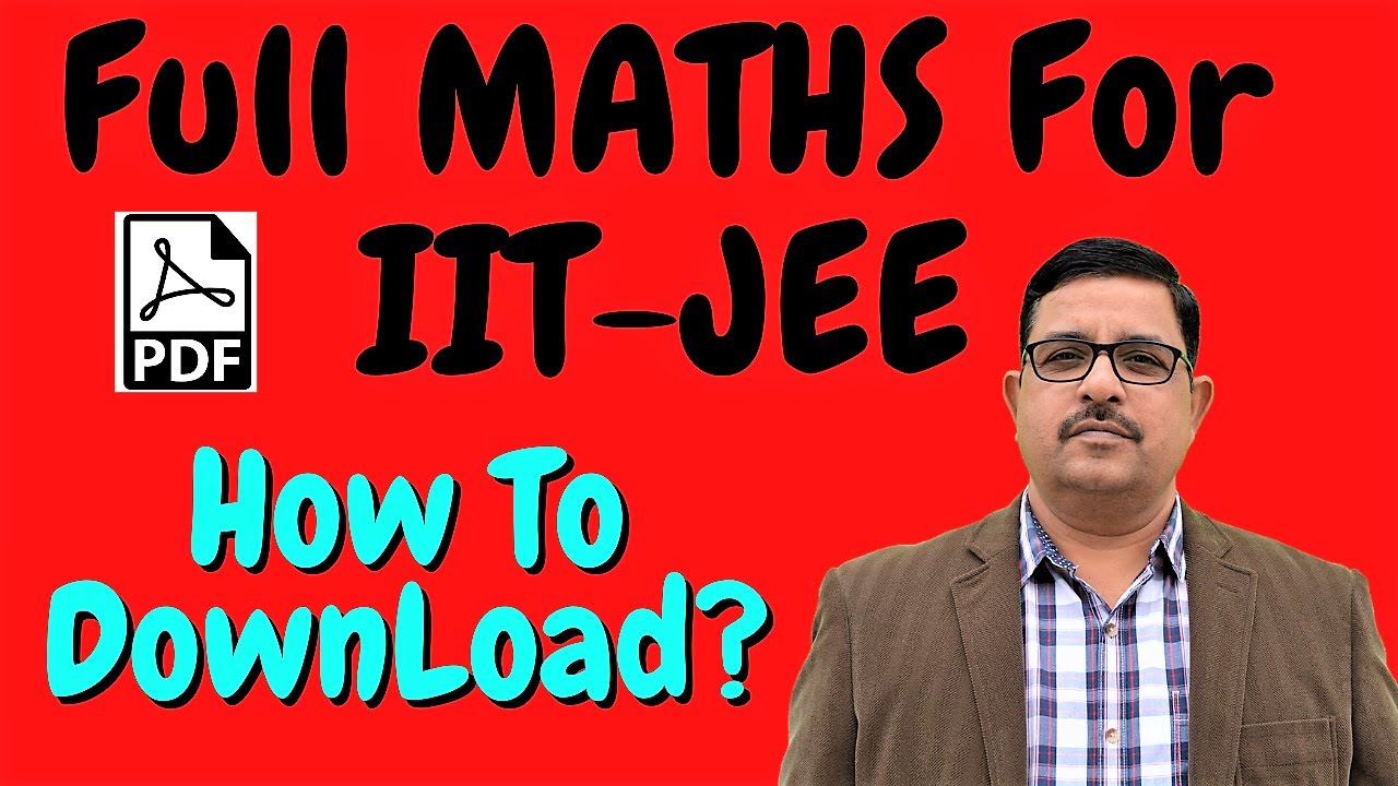 FREE Notes For IIT-JEE Details | MATHS For IIT-JEE on Mathskart | Kota Ke Notes For JEE
