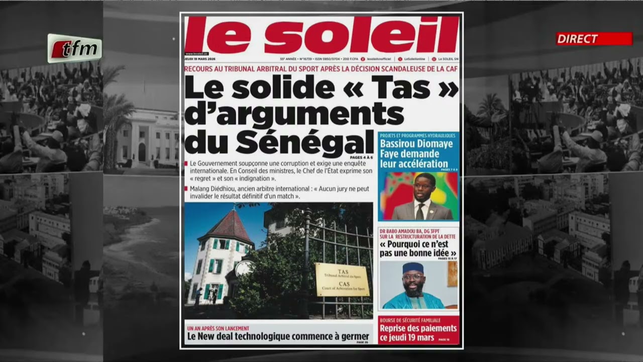 Yenekay yi ak Malick THIANDOUM - Infos matin du 19 Mars 2026