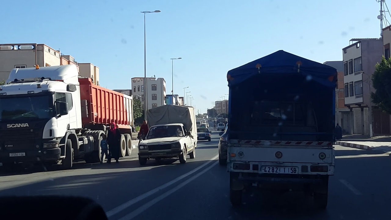 مدينة أبي الجعد الجميله.  يوم السوق . الخميس . 16.01.2020