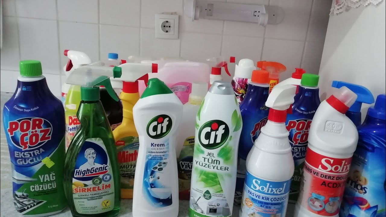 TEMİZLİK ÜRÜNLERİ/BİZ NE KULLANIYORUZ 😂🙆🙈💪