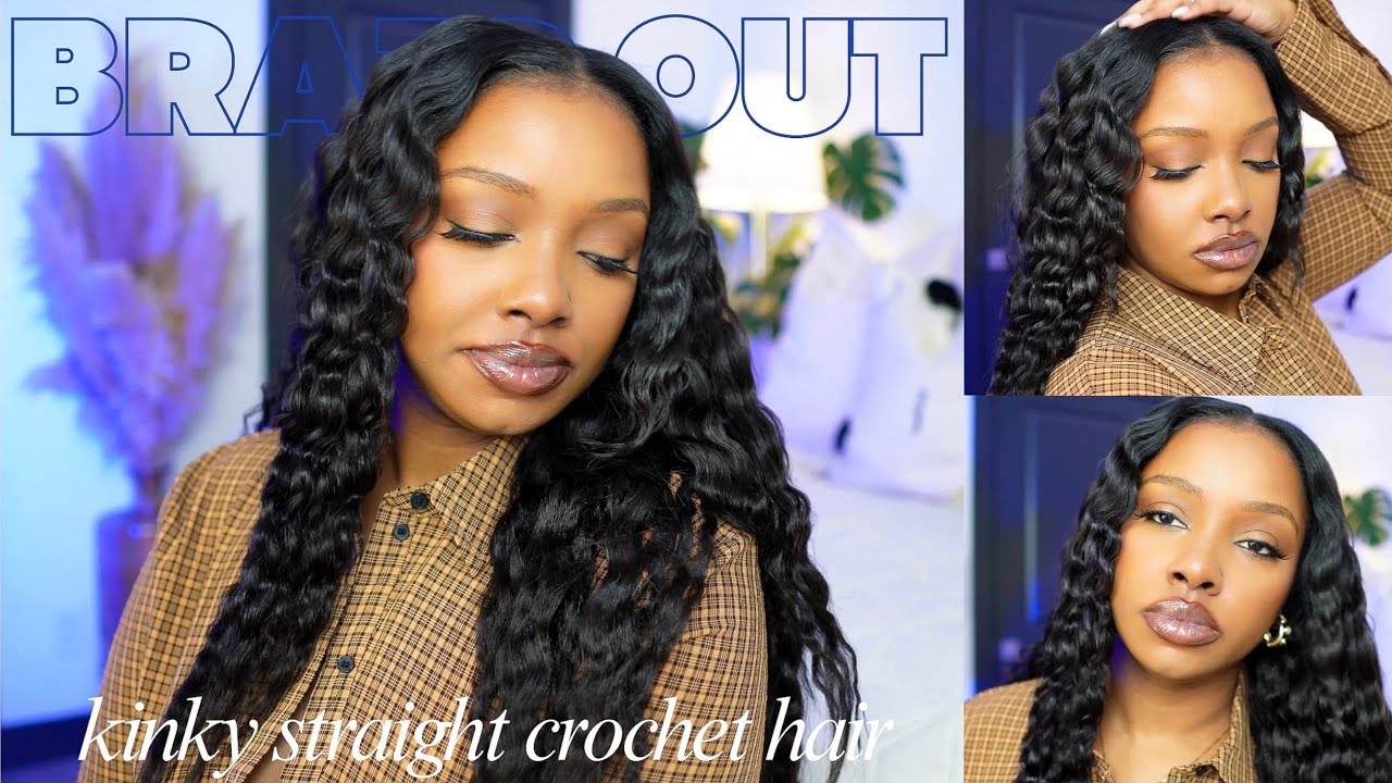 Use this Crochet Method to Prevent Snagging |  Braid Out on Kinky Straight Crochet Hair | ft Ywigs