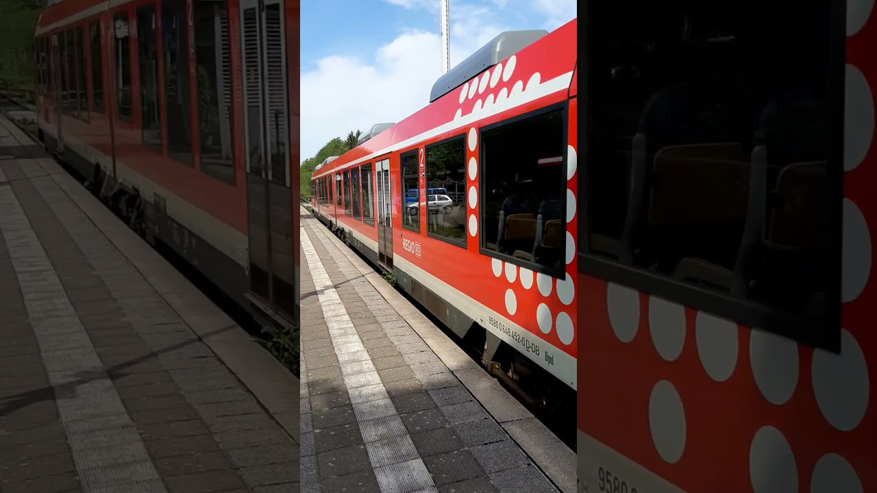 🚆 Triebwagen Typ Lint DB 648 452-0 h&auml;lt am Bhf Felde als RB 75 in Richtung Kiel-Hassee