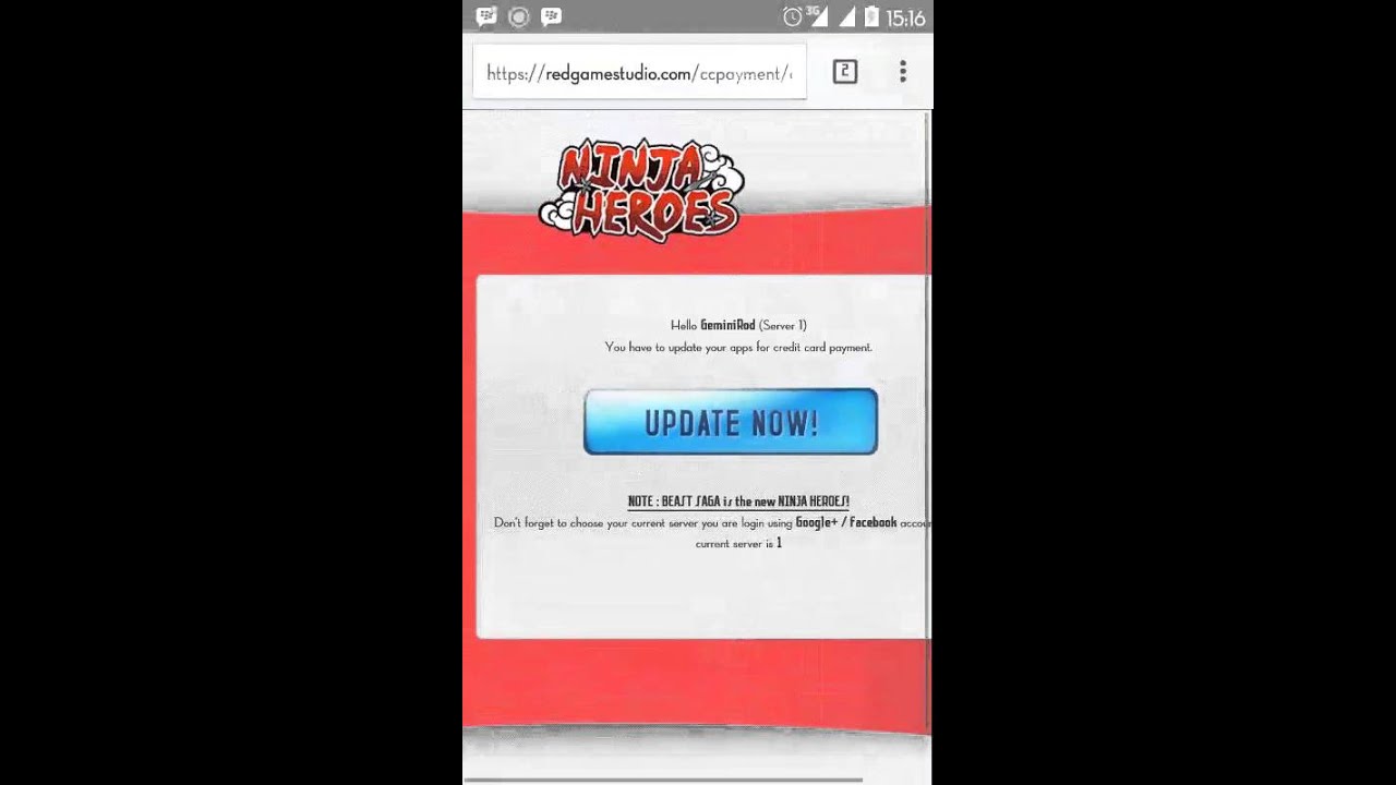 Ninja Heroes update Beast Saga