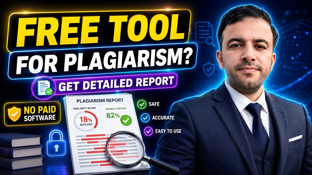 Check Plagiarism Free of Cost | Best Free Software 2025 | 100% Working Method