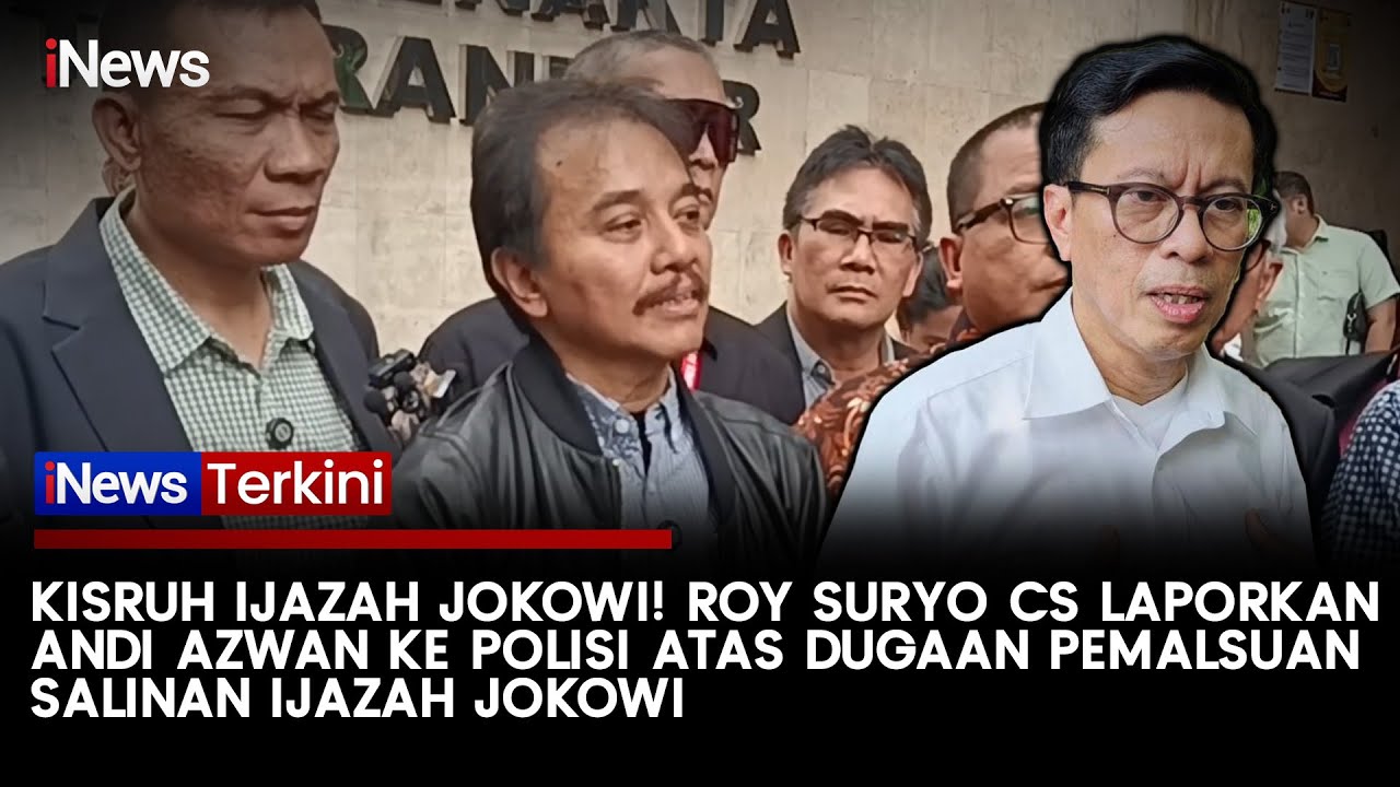Roy Suryo Cs Laporkan Andi Azwan soal Dugaan Pemalsuan Salinan Ijazah Jokowi | iNews Terkini (27/11)