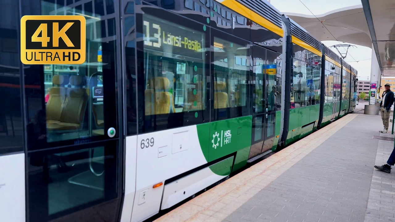 A Relaxing Short Ride on a Modern European Tram