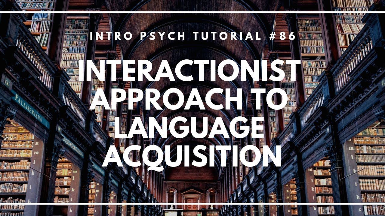 The Interactionist Approach to Language Acquisition (Intro Psych Tutorial #86)