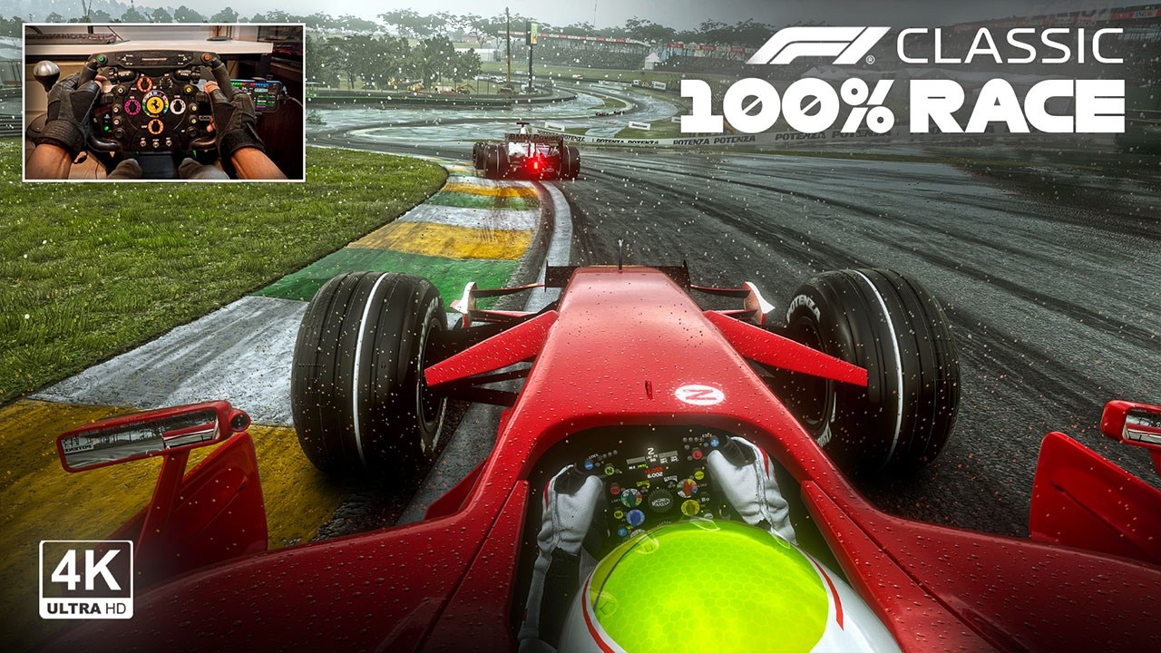 Felipe Massa's Ferrari F2008 V8 - 2008 Brazilian GP 100% Race | F1 Classic Steering Wheel Gameplay
