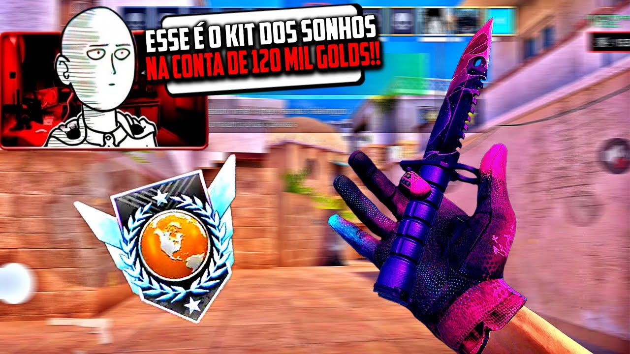 FUI CHAMADO DE EMULADOR RUMO LEGEND NA CONTA DE 120 MIL GOLDS | ROG PHONE 6 165 FPS - STANDOFF 2