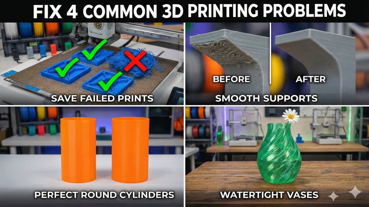 FIX 4 COMMON 3D PRINTING PROBLEMS