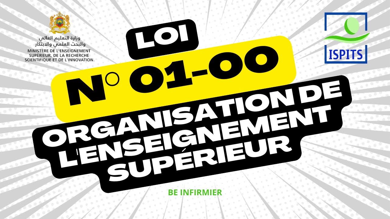 Loi 01-00 portant organisation de l’enseignement supérieur au Maroc