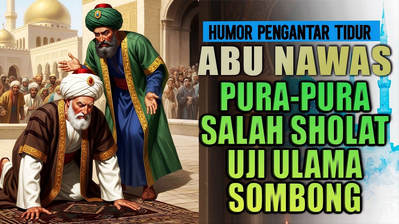 Abu Nawas Sadarkan Seorang Ulama Sombong Hanya Dengan Gerakan Sholat || TAWA SEBELUM TIDUR