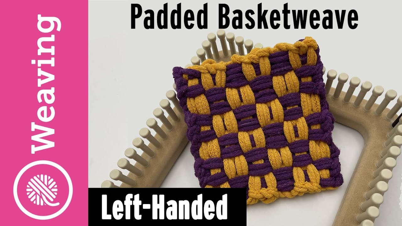 Padded Basketweave Potholder Tutorial | REVERSED | Left Handed