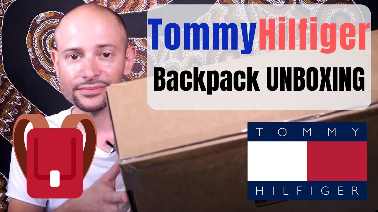 Tommy Hilfiger backpack UNBOXING & review!