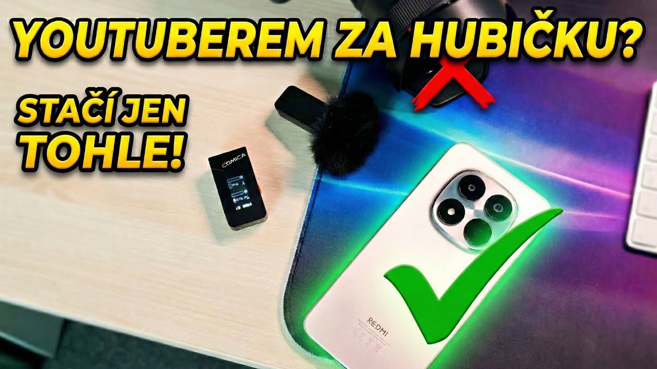 Žádná drahá kamera? 🤔 NEVADÍ! Začni na YouTube s mobilem 📱