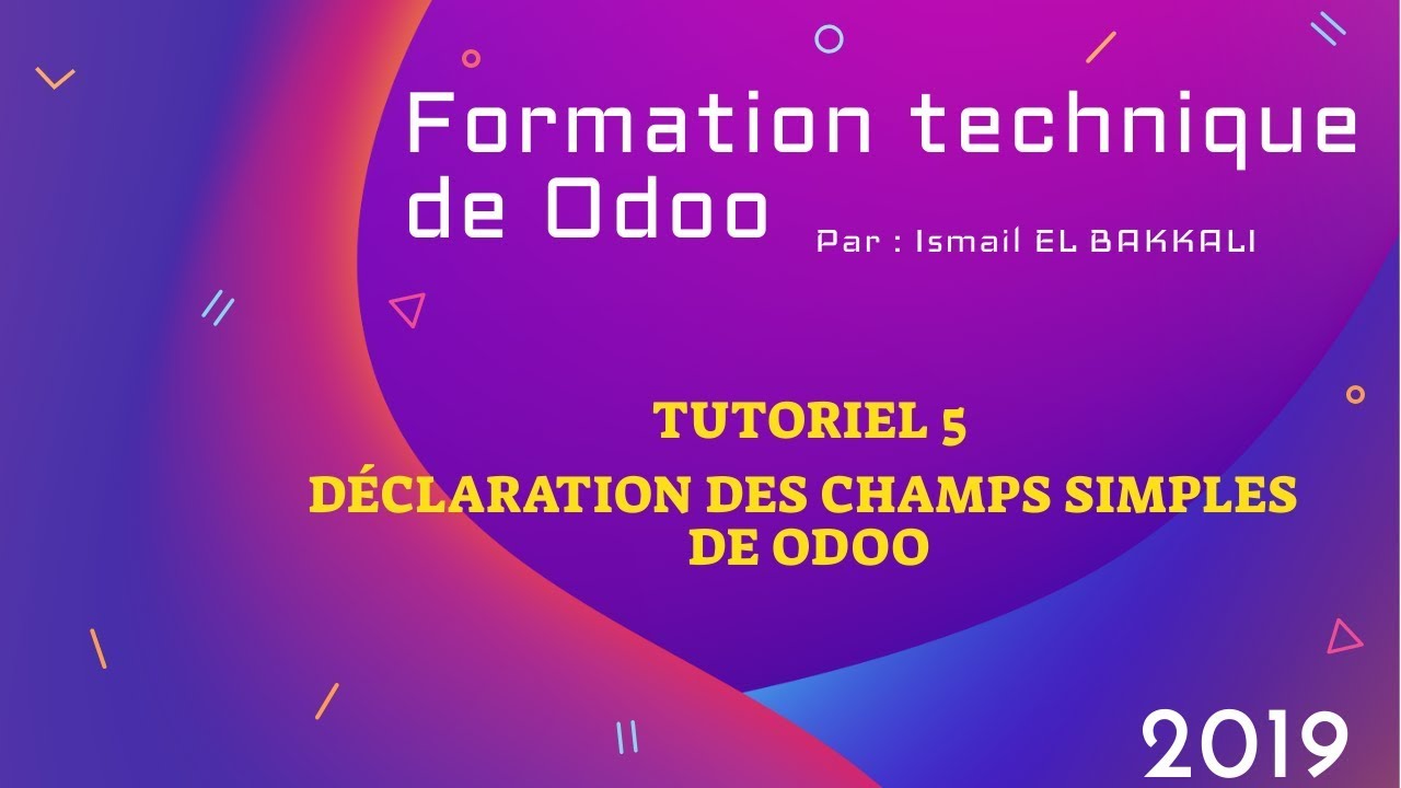 Déclaration des champs simples de Odoo