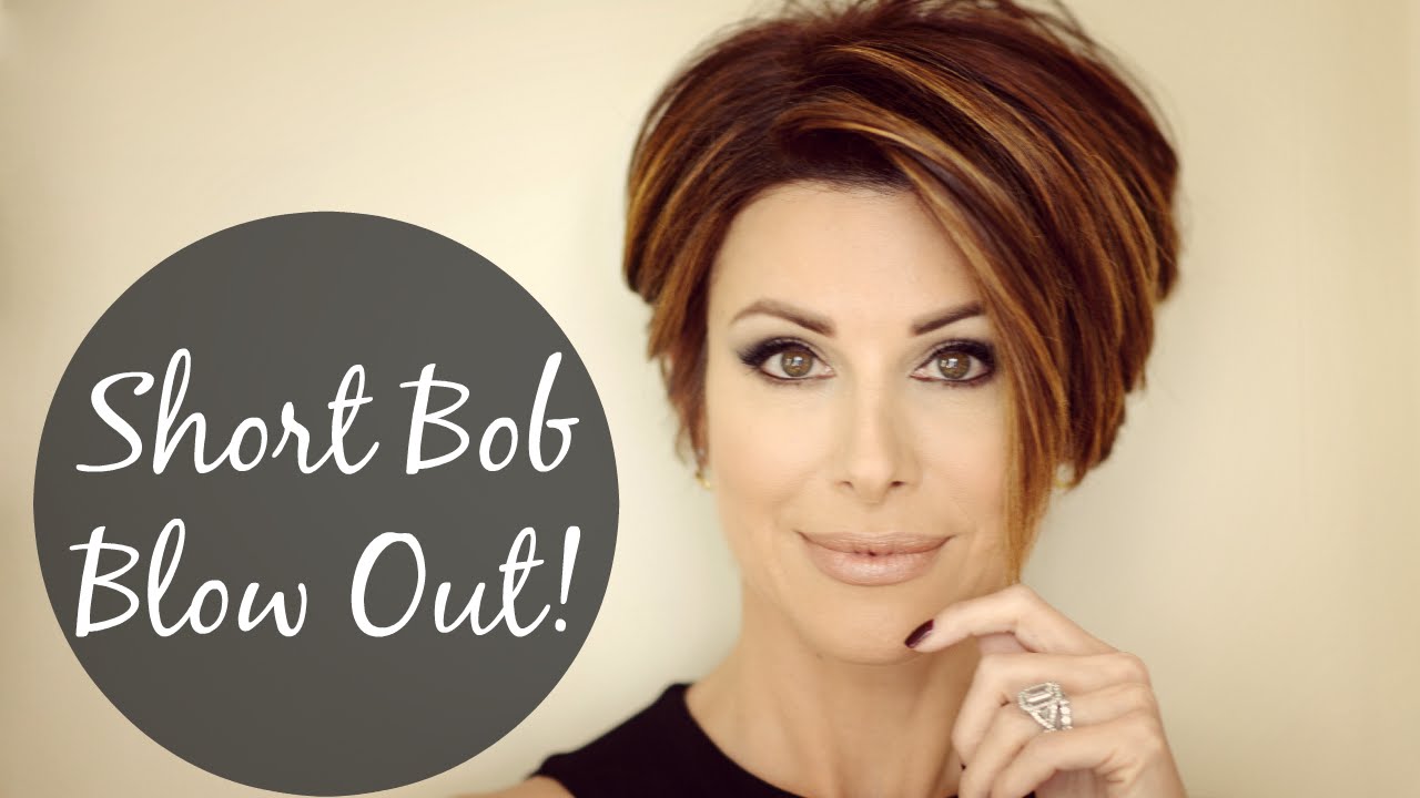HOW TO BLOW DRY Short Hair For LOTS of Volume! | Sleek BOB Haircut | Dominique Sachse