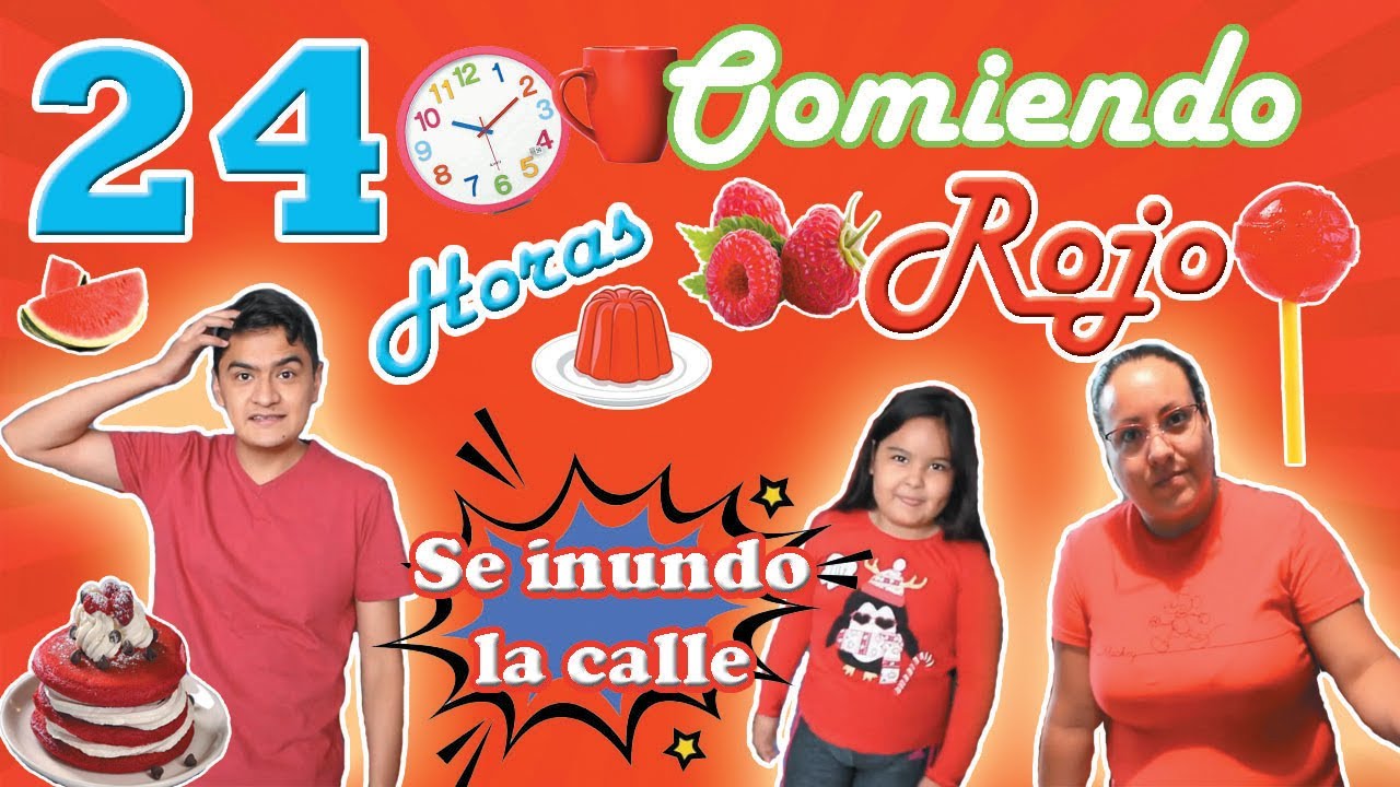 24 horas comiendo ROJO