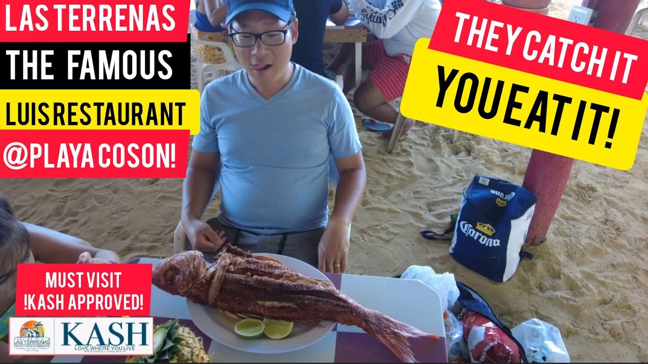Kash & Family @ LUIS Restaurant | Las Terrenas | Playa Coson | You Pick Your Fish - They Cook It!