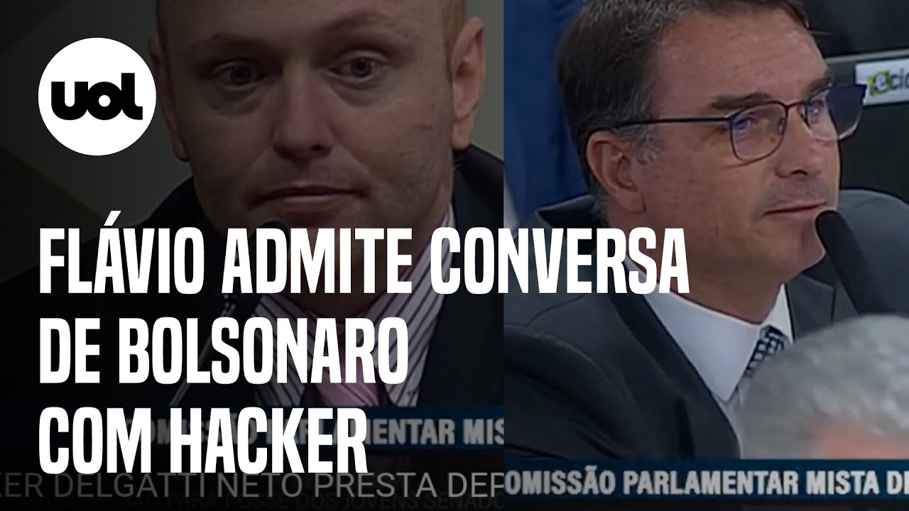 CPI 8/1: Flávio admite conversa de Bolsonaro com hacker Delgatti