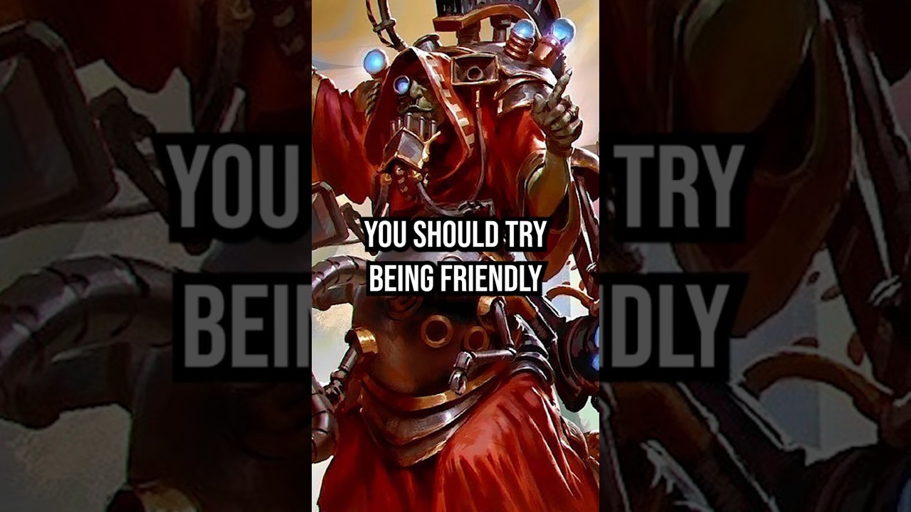 Cawl Tries To Befriend A NECRON