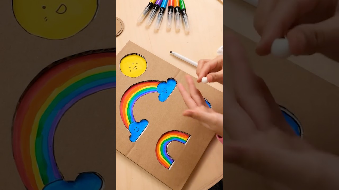 DIY Fun Cardboard Puzzle for Kids 🧩 