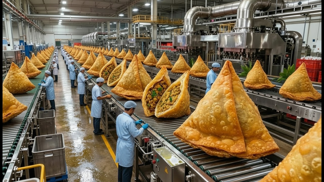 Inside the Mega Samosa Factory | Mass Production of Ultra Crispy Samosas | How It's Made