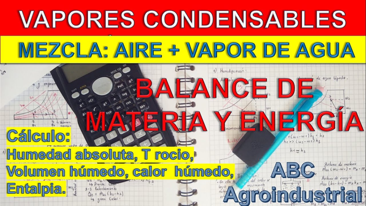Cálculo PROPIEDADES PSICROMÉTRICAS mezcla AIRE Y VAPOR DE AGUA